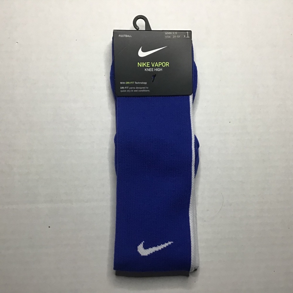 Nike Football Vapor Knee High Blue Socks